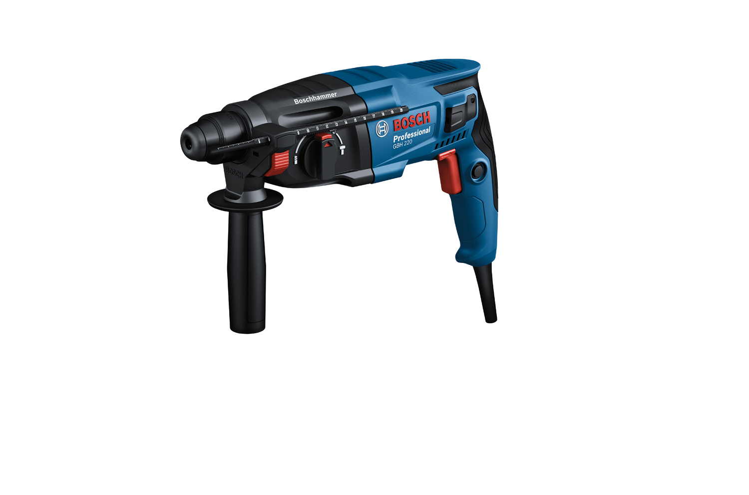 Перфоратор Bosch GBH 220, SDS-plus, 720Вт, 2Дж, 2.3кг