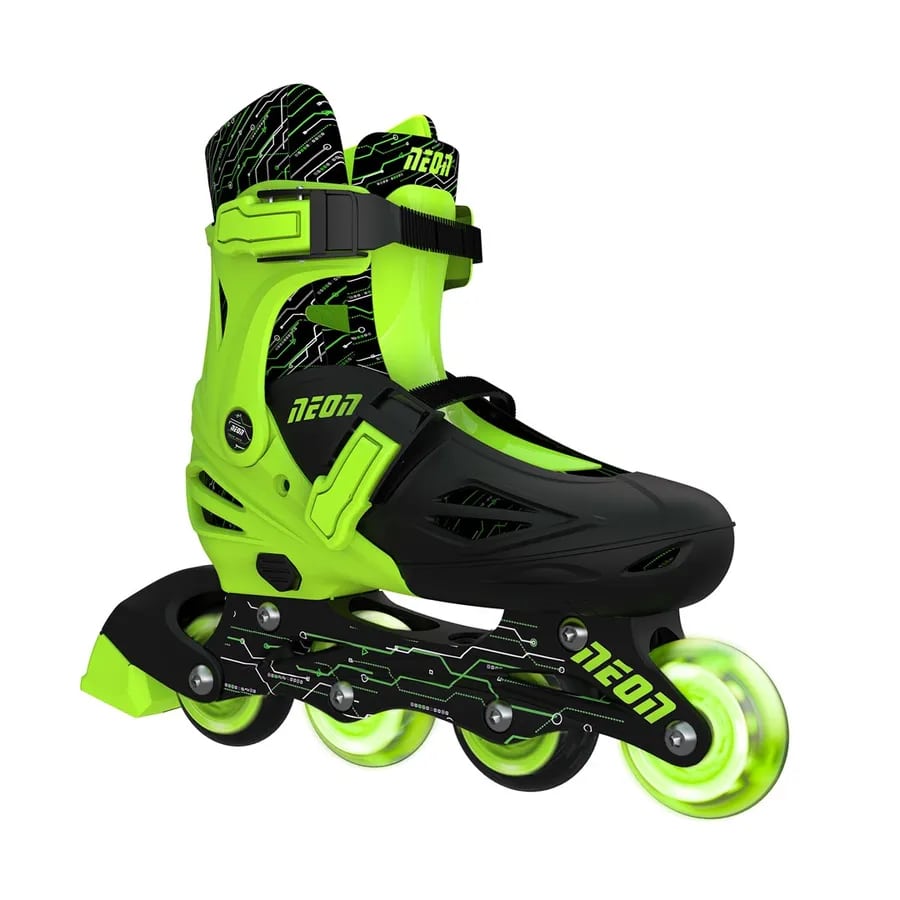 Роликові ковзани Neon Inline, розмір 34-37, зелений