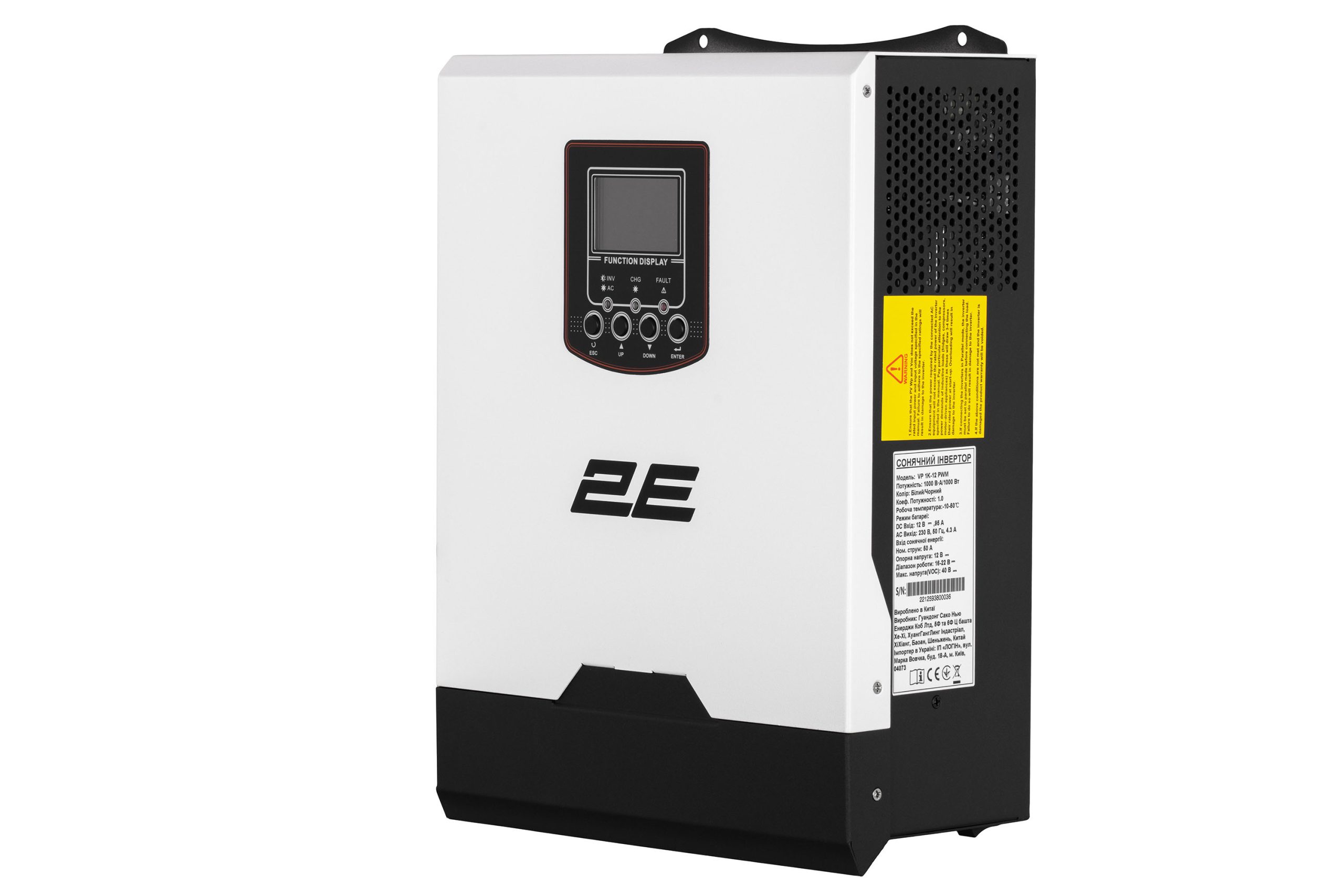 Інвертор 2E VP-1K12 1000VA, 12V Pnom -1,0kW (2E-VP-1K12)