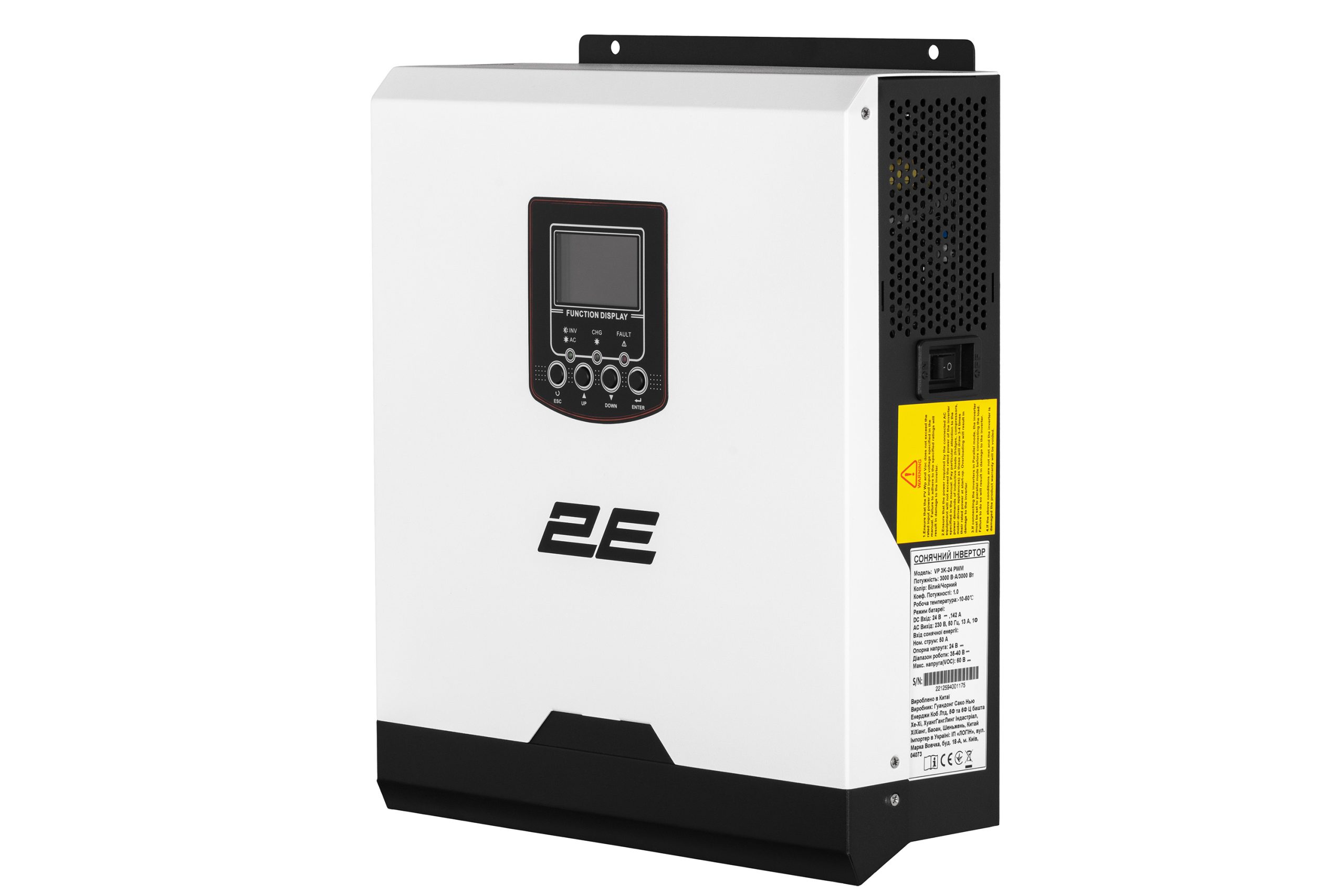 Інвертор 2E VP-3K24 3000VA, 24V Pnom -3,0kW (2E-VP-3K24)