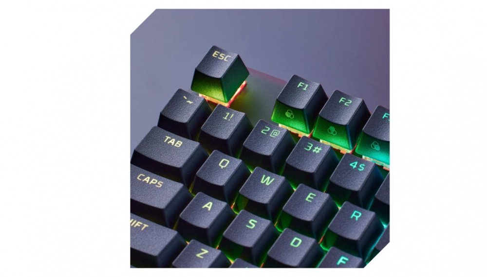 Ігрова клавіатура HyperX Alloy Origins PBT Aqua USB RGB RU, Black (639N9AA)