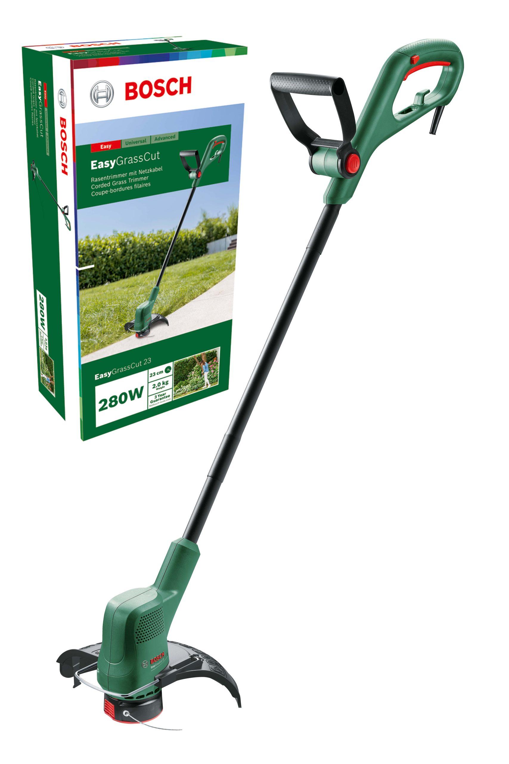 Тример садовий Bosch EasyGrassCut 23, 280Вт, 23см, 1.9кг