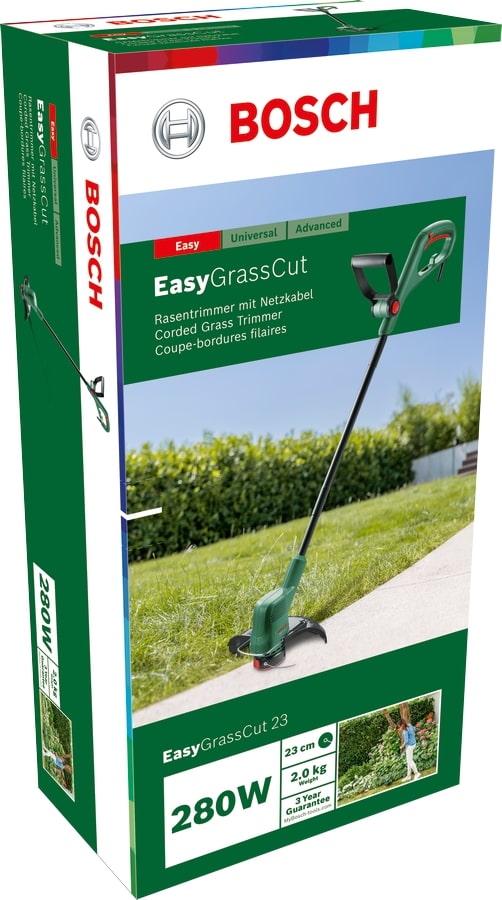 Тример садовий Bosch EasyGrassCut 23, 280Вт, 23см, 1.9кг