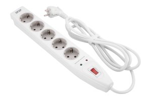 Мережевий фільтр 2E 5XSchuko 3G*1.5мм, 2м, white (2E-SP515M2WH)