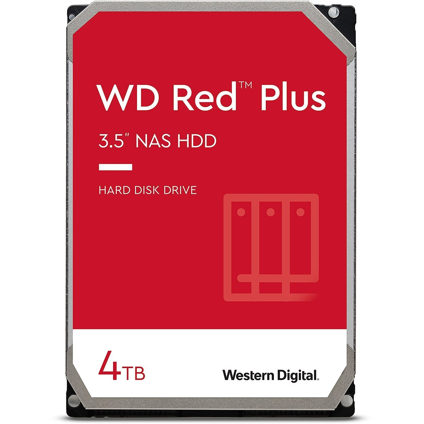 WD Жорсткий диск 4TB 3.5" 5400 256MB SATA Red Plus NAS