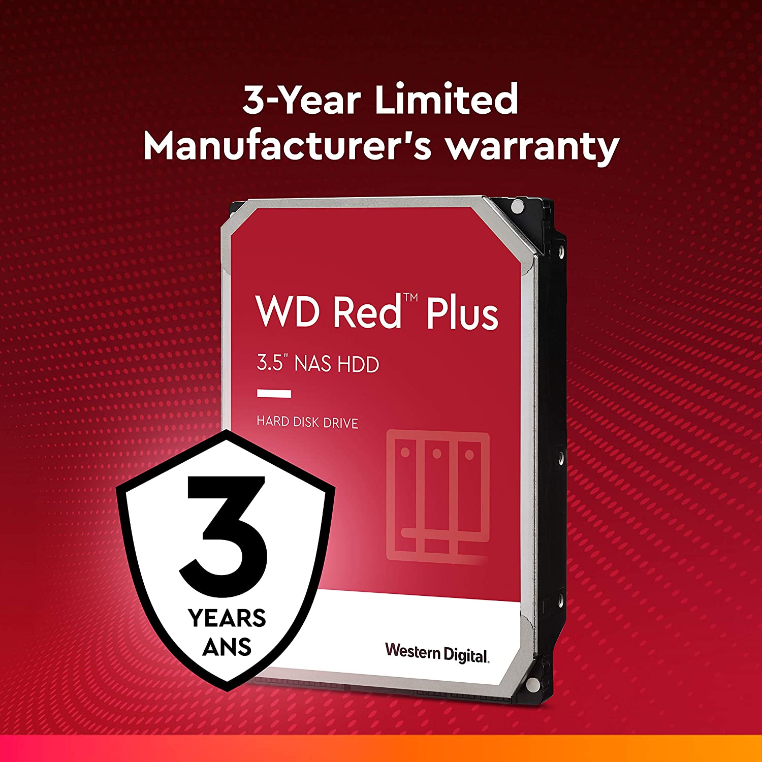 WD Жорсткий диск 6TB 3.5" 5400 256MB SATA Red Plus NAS