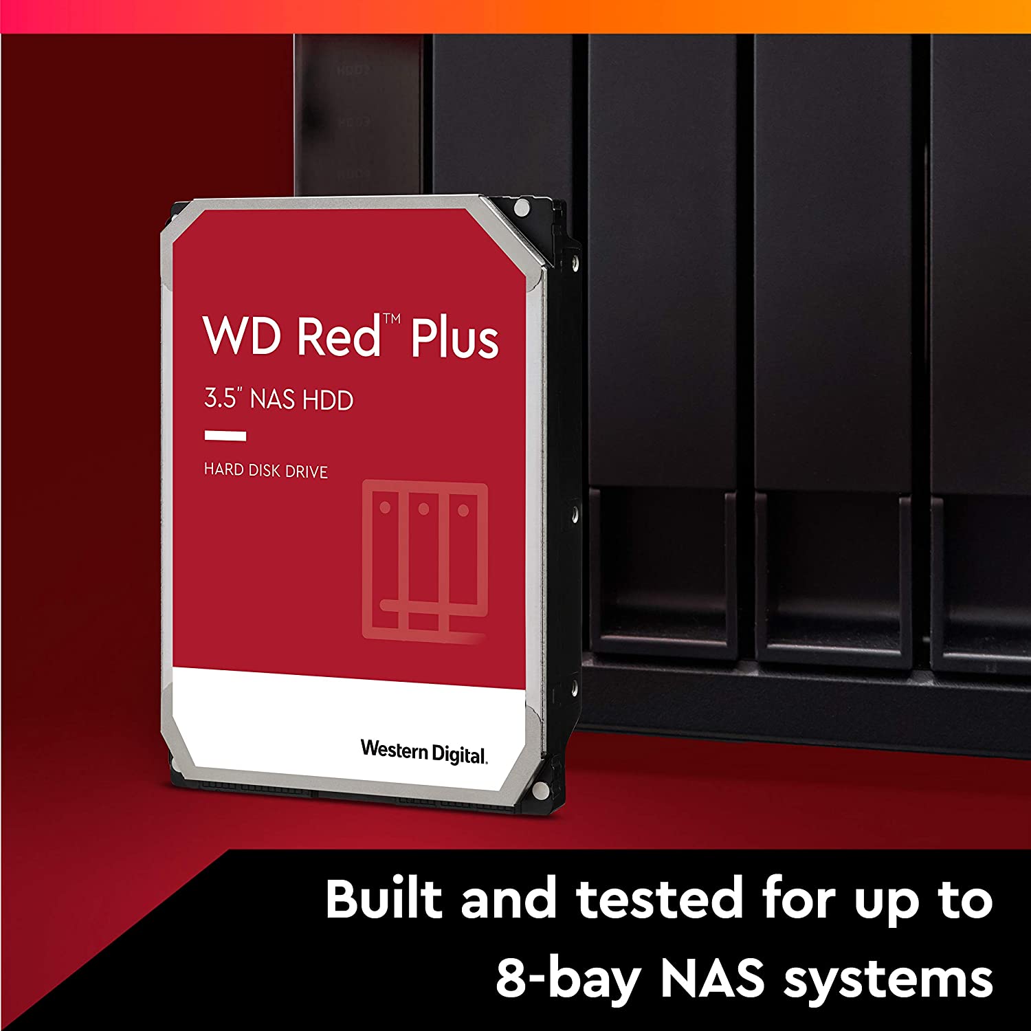 WD Жорсткий диск 4TB 3.5" 5400 256MB SATA Red Plus NAS