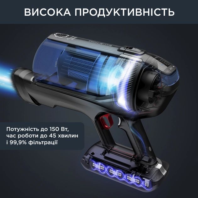 Акумуляторний пилосос Rowenta X-Force Flex 12.60 Auto Aqua RH98C0WO