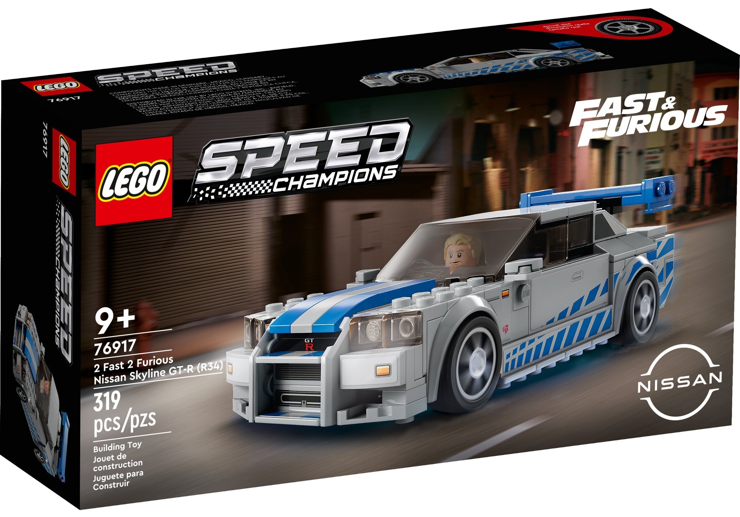 LEGO 76917 Speed Champions" Подвійний форсаж" Nissan Skyline GT-R (R34)