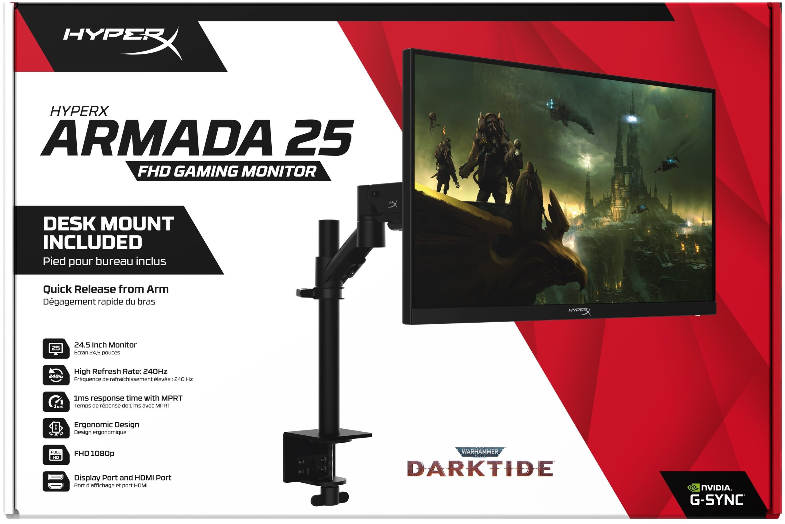 Монітор 25'' HyperX Armada FHD Gaming (64V61AA)