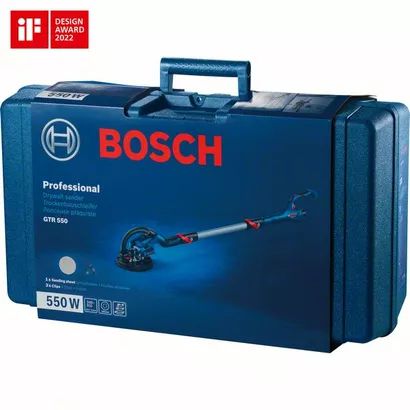 Шліфмашина для стін та стелі Bosch GTR 550, 550Вт, 225мм, 340-910об•хв, 4.8кг