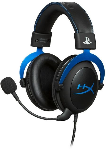 Ігрова гарнітура HyperX Cloud для PS5/PS4 3.5mm, Black/Blue (4P5H9AM)