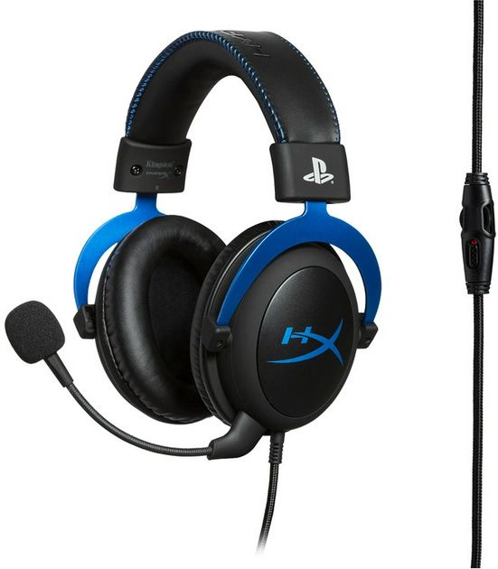 Ігрова гарнітура HyperX Cloud для PS5/PS4 3.5mm, Black/Blue (4P5H9AM)