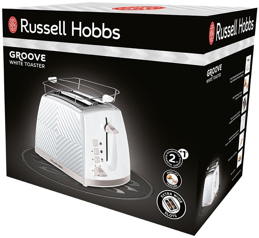 Тостер Russell Hobbs 26391-56 Groove, білий