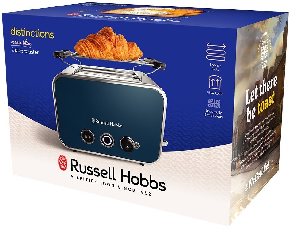 Тостер Russell Hobbs 26431-56 Distinctions 2-Slice, синий