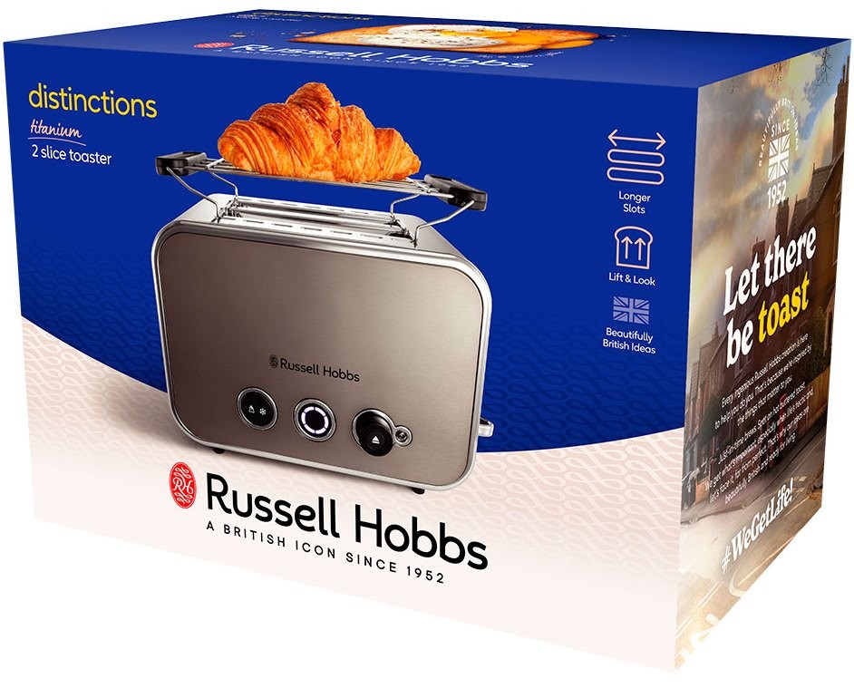 Тостер Russell Hobbs 26432-56 Distinctions 2-Slice, метал