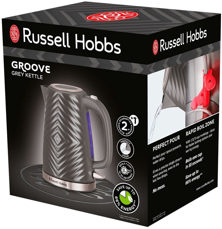 Электрочайник Russell Hobbs 26382-70 Groove, серый