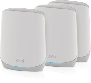 WiFi система NETGEAR Orbi RBK763S, AX5400, WiFi 6, MESH, 3xGE LAN, 1xGE WAN, біл. кол. (3шт.) (RBK763S-100EUS)