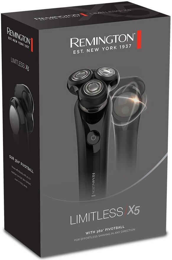 Бритва електр. Remington роторна Limitless X5,  бритв.головок-3, Li-Ion, сух.+волог., тример, чорний