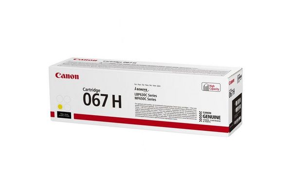 Картридж Canon 067H MF651Cw/MF655Cdw/MF657Cdw/LBP631Cw/LBP633Cdw Yellow (2350 стор.)