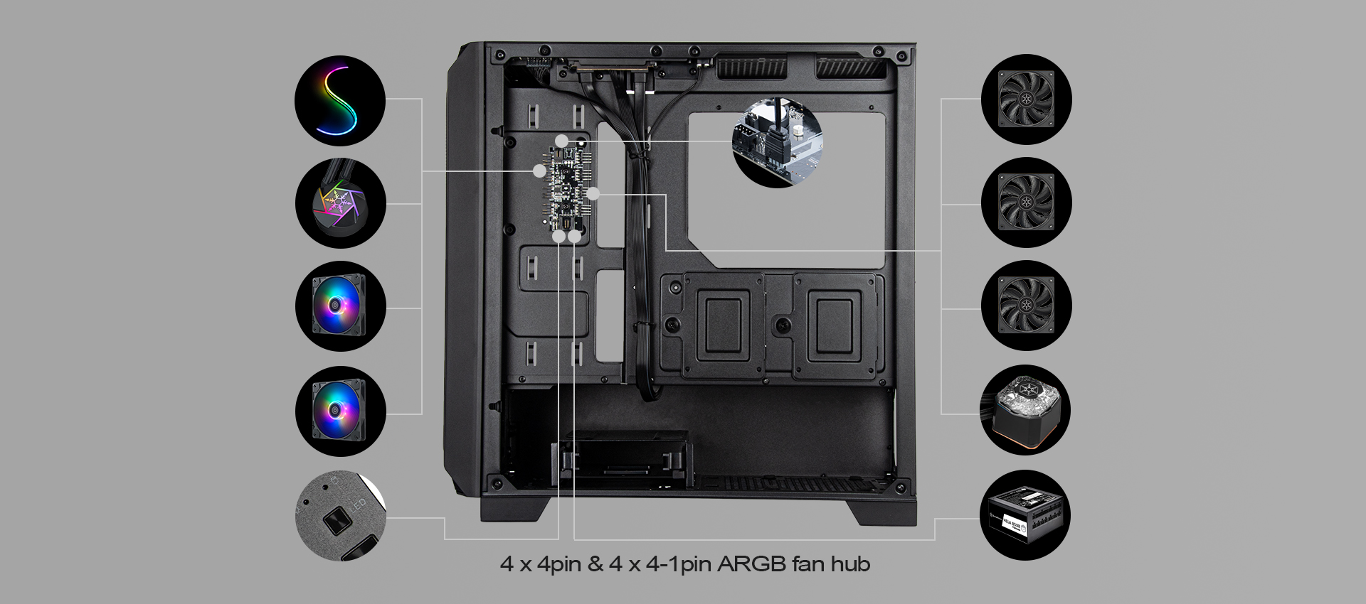 Корпус SilverStone FARA FA312Z-BG (SST-FA312Z-BG)