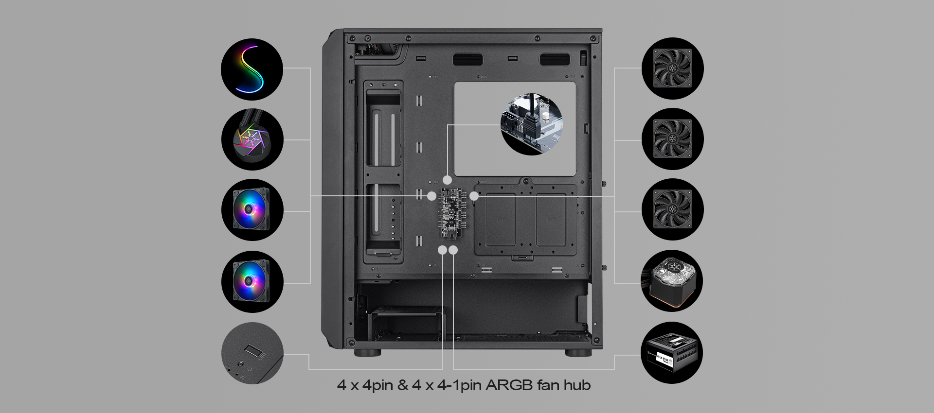 Корпус SilverStone FARA FA511Z-BG (SST-FA511Z-BG)