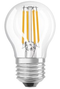 Лампа OSRAM LED E27 2700K 5.5Вт 806Лм P60 филаментная