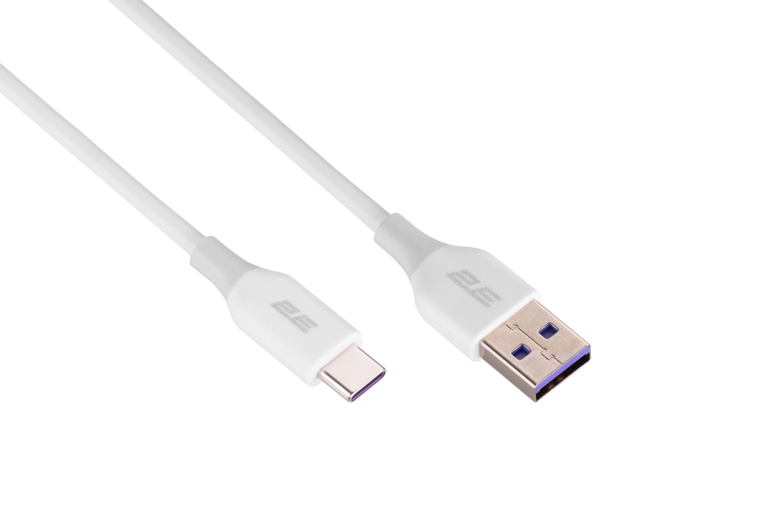 Кабель 2E USB-A – Type-C Glow 1m White (2E-CCAC-WH)