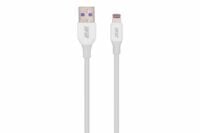 Кабель 2E USB-A – Lightning Glow 1m White (2E-CCAL-WH)