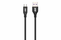 Кабель 2E USB-A – microUSB Glow 1m Black (2E-CCAM-BL)