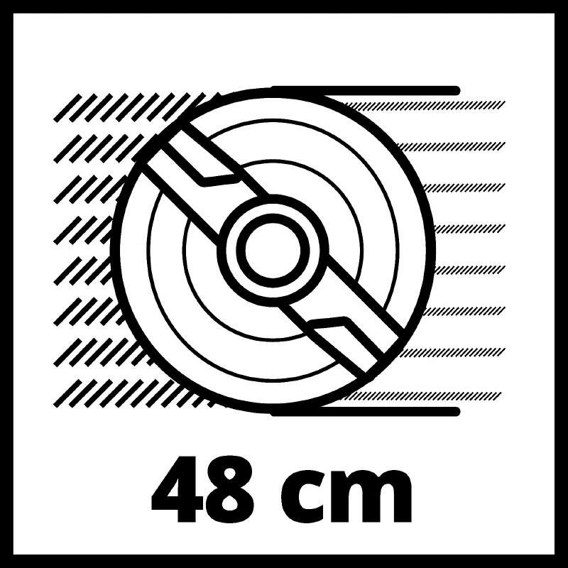 Газонокосарка акумуляторна Einhell GE-CM 36/48 Li M, 36В, 48 см, 30-75 мм (3413054)