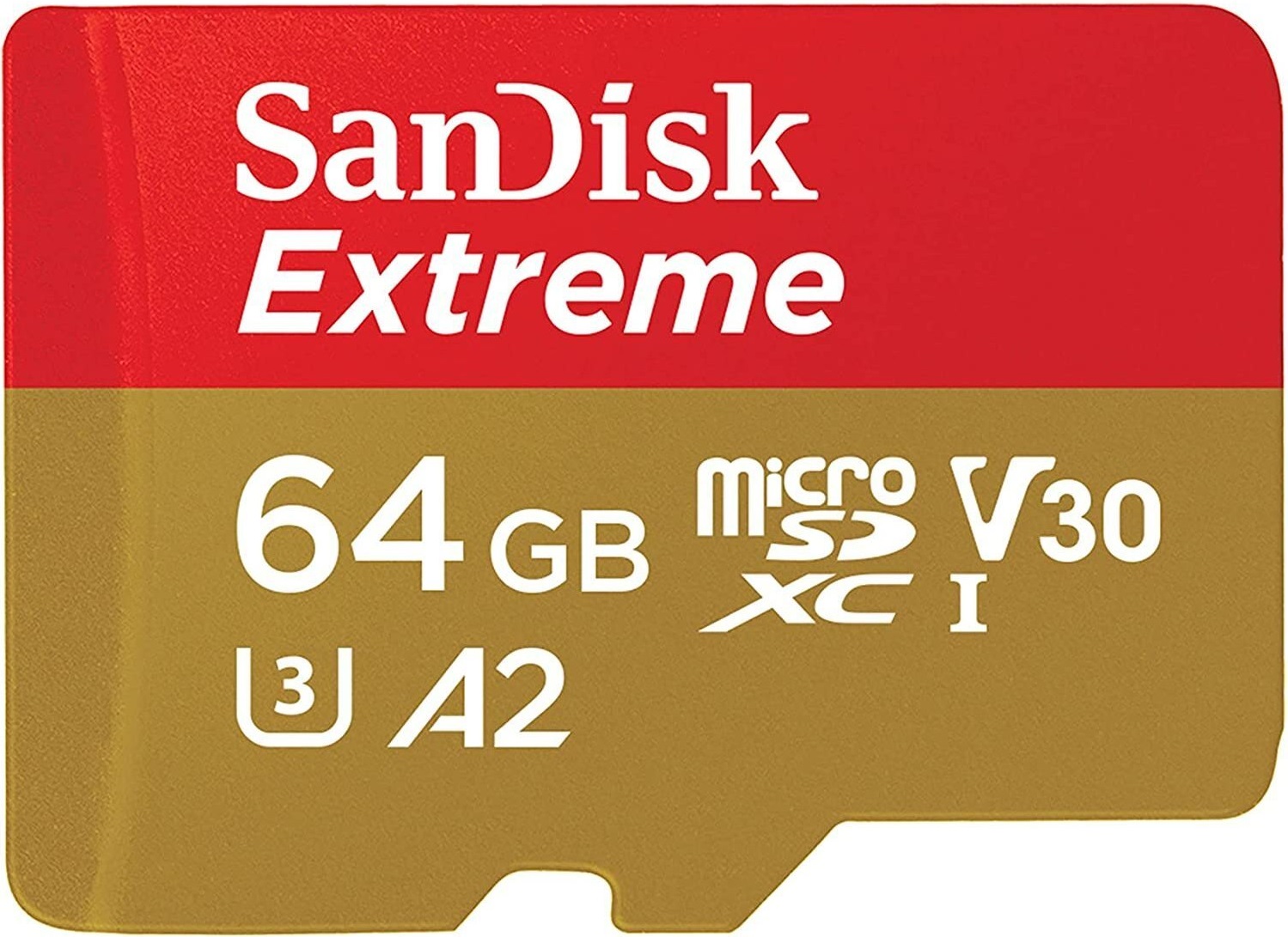 Карта пам'яті SanDisk microSD   64GB C10 UHS-I U3 R170/W80MB/s Extreme V30 + SD