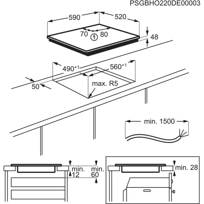 Варочная поверхность индукционная Electrolux EIB60420CK