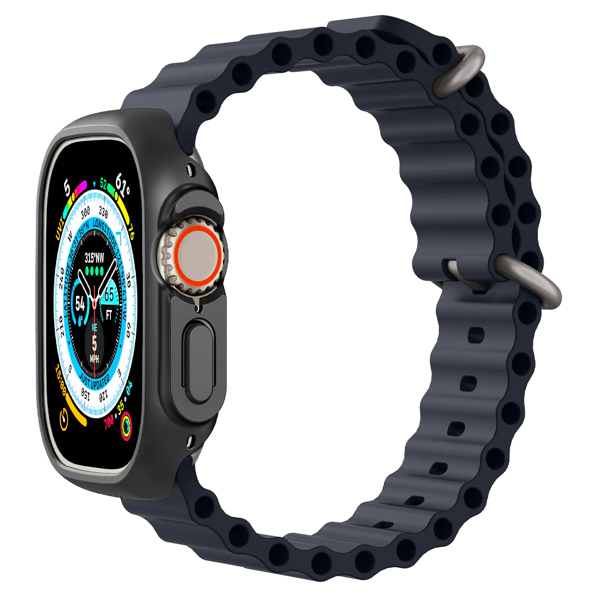 Чохол-накладка Spigen для Apple Watch Ultra (49mm) Thin Fit, Black (ACS05458)