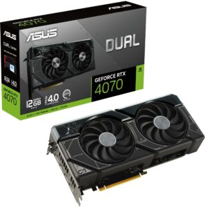 Відеокарта ASUS GeForce RTX 4070 12GB GDDR6X DUAL-RTX4070-O12G (90YV0IZ2-M0NA00)