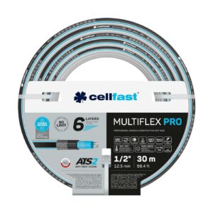 Шланг садовий Cellfast MULTIFLEX PRO 1/2" 30м, 6 шарів, до 35 Бар, -20…+65°C