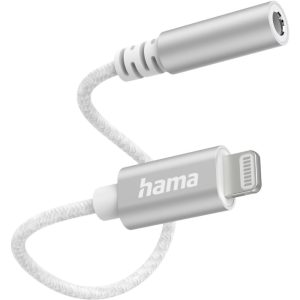 Адаптер Hama Lightning – Jack 3,5 White (00201523)