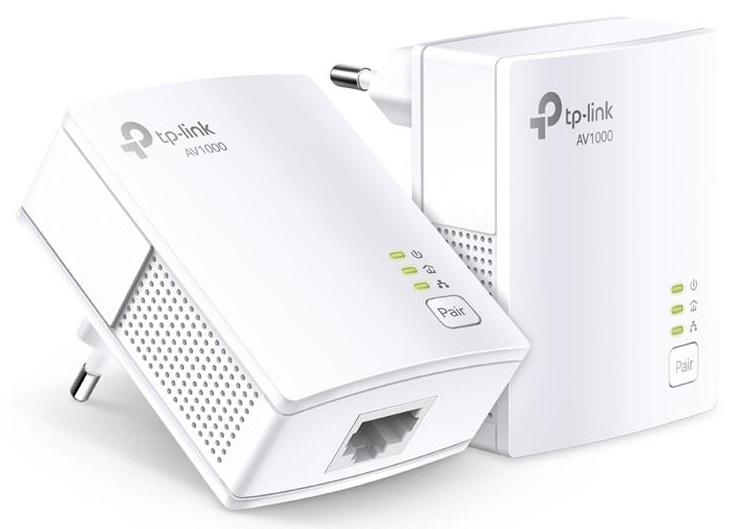 Комплект Адаптерiв Powerline TP-LINK TL-PA7017KIT AV1000, 1xGE, (TL-PA7017 2шт)