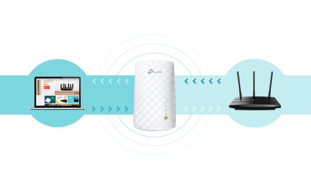 Розширювач покриття WiFi TP-LINK RE220 AC750, 1xFE LAN, MESH