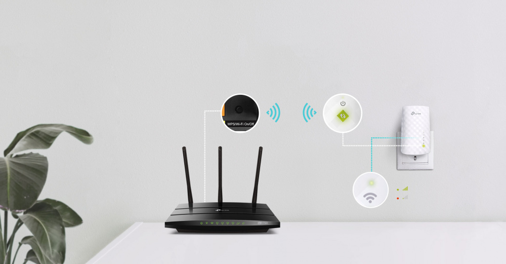 Розширювач покриття WiFi TP-LINK RE220 AC750, 1xFE LAN, MESH