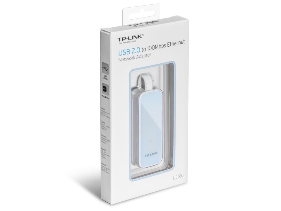 Мережевий адаптер TP-LINK UE200 1xFE, USB