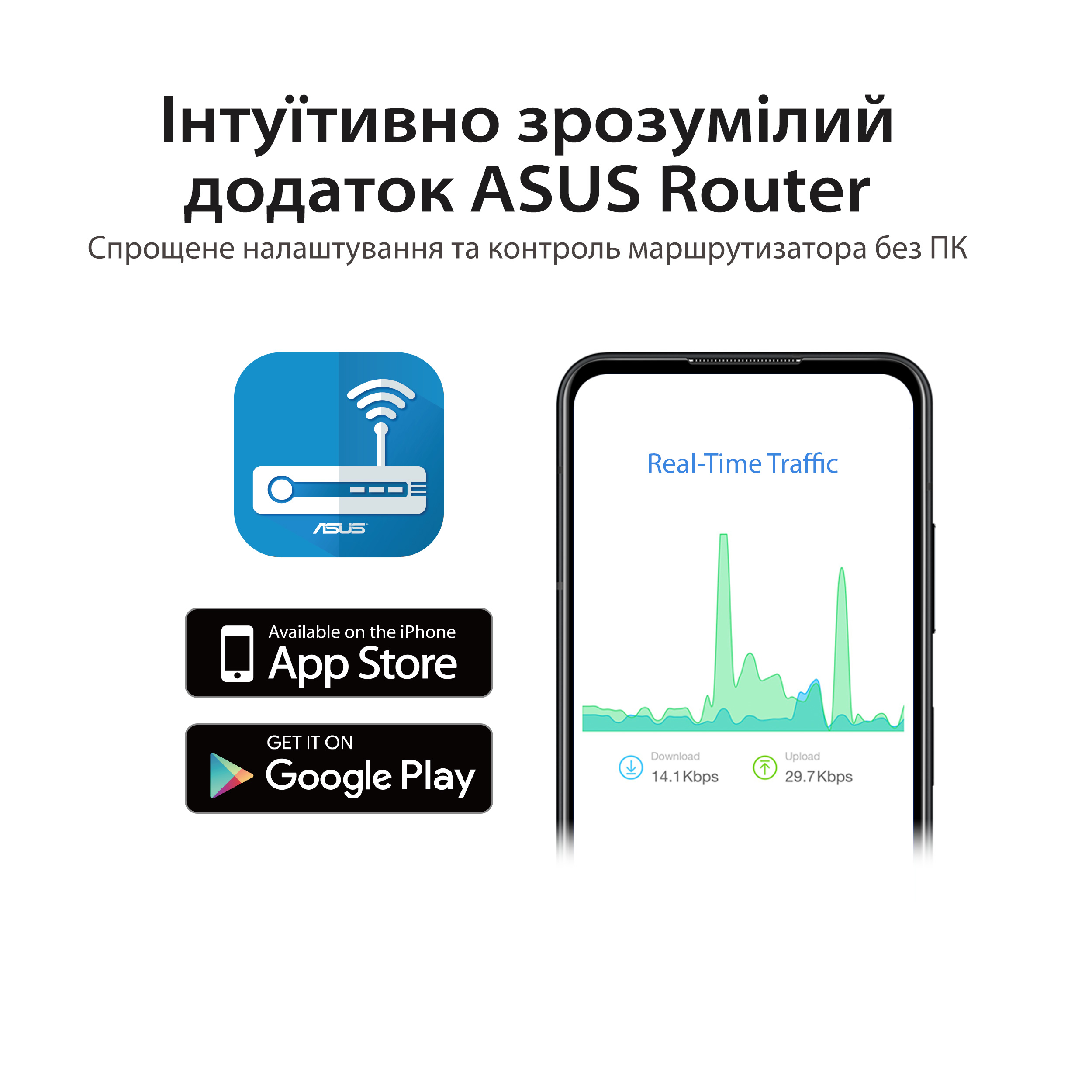 Маршрутизатор ASUS RT-AX57 AX3000 (90IG06Z0-MO3C00)