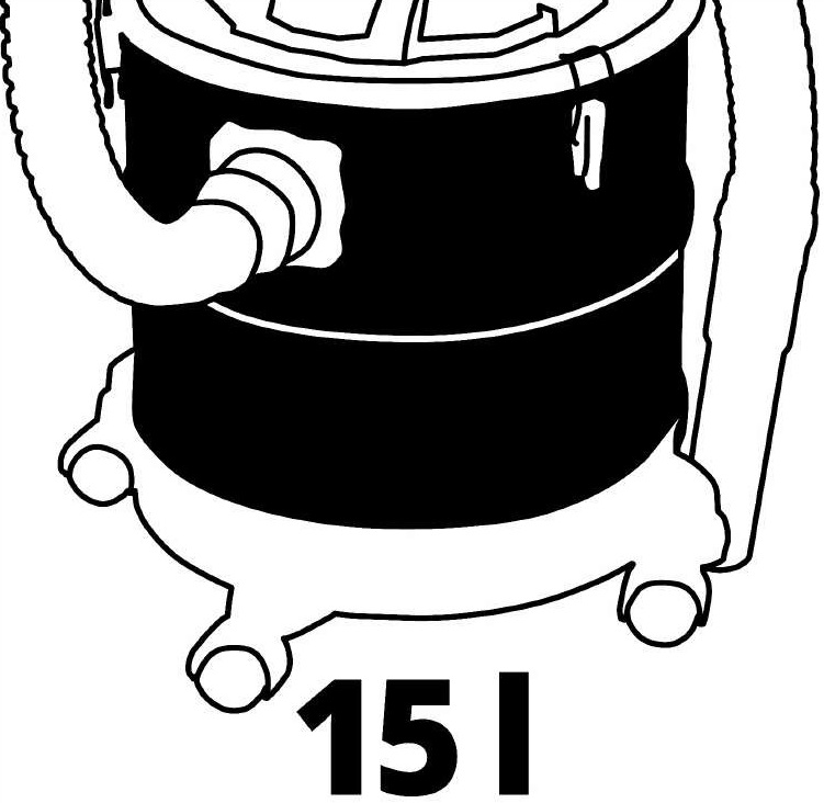 Пилосос для золи Einhell TE-AV 18/15 Li C (без АКБ та ЗП) (2351700)