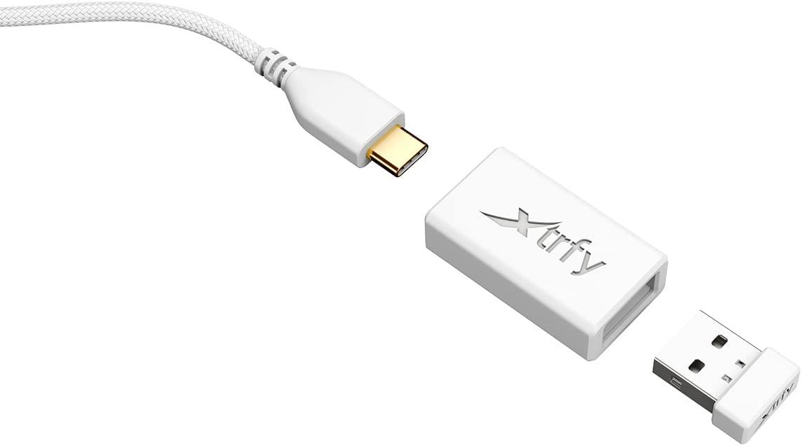 Миша Xtrfy M8, WL/USB-A, RGB, білий