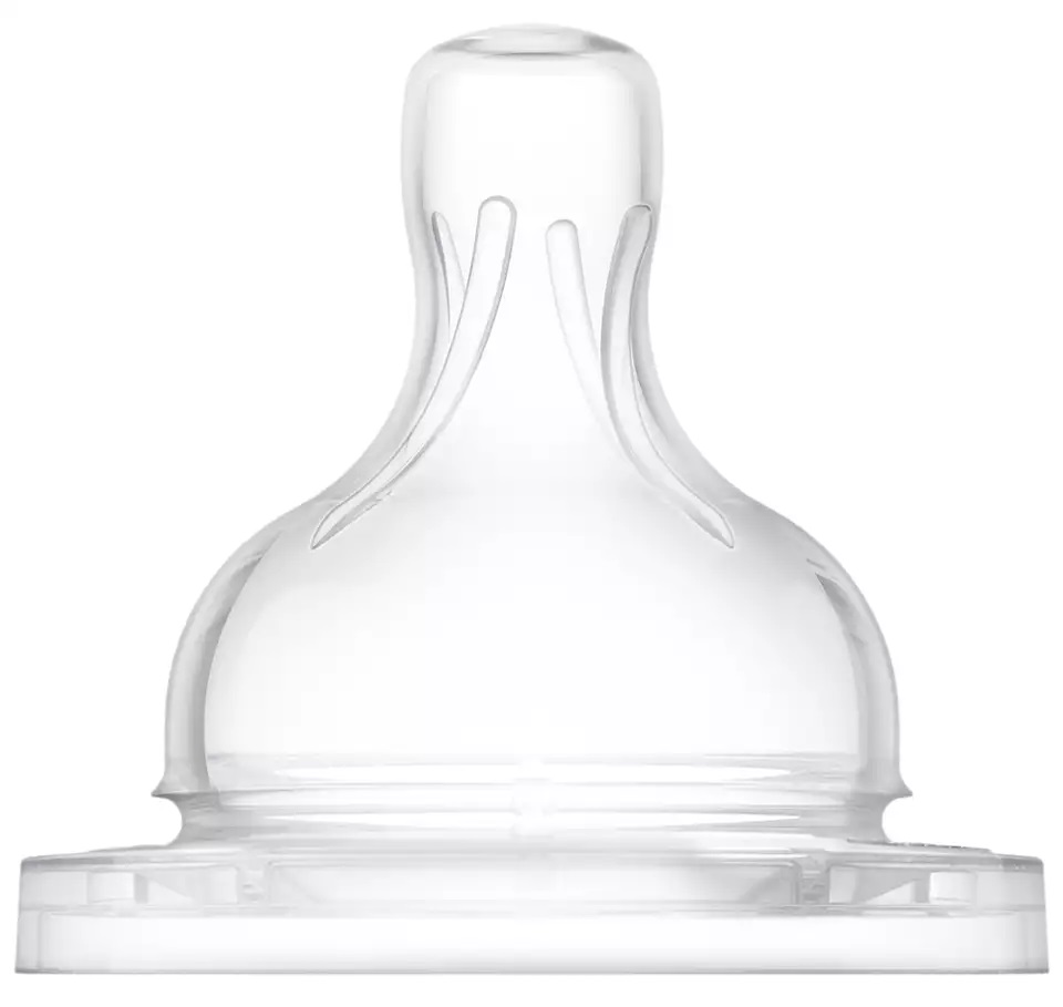 Соска Philips Avent силиконовая Анти-колик, 3 мес+., 2 шт, средний поток