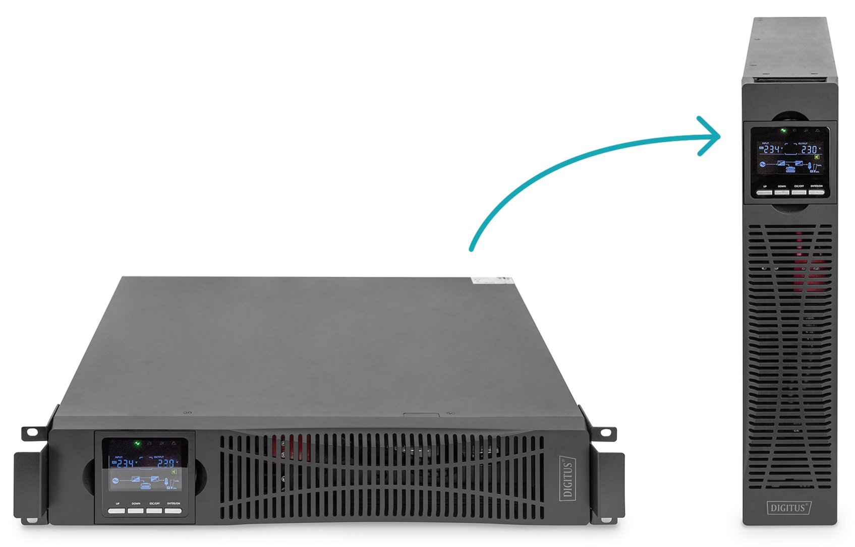 Силовой блок DIGITUS Power Module, 10kVA/10kW, LCD, Hardwire In/Out, RS232, USB, Rack/Tower (DN-170107)