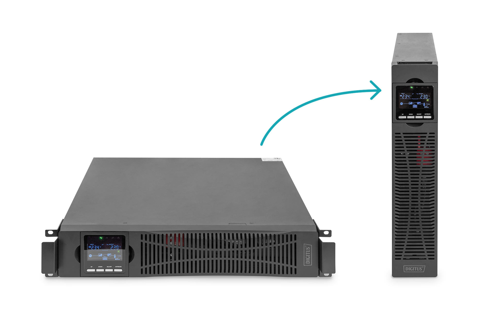 Силовой блок DIGITUS Power Module, 6kVA/6kW, LCD, Hardwire In/Out, RS232, USB, Rack/Tower (DN-170106)