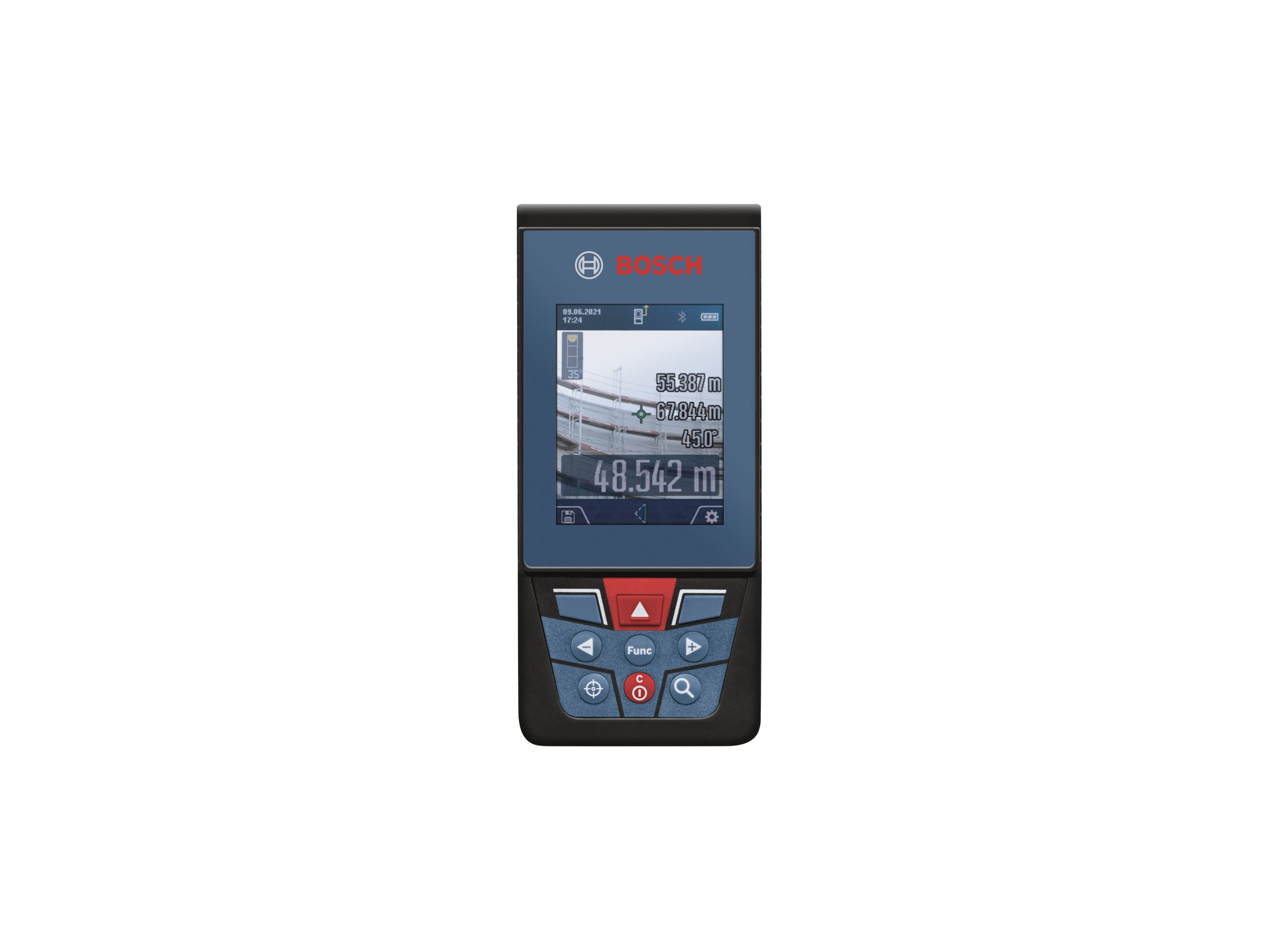 Далекомір лазерний Bosch Professional GLM 100-25 C, 0.08–100м, ±1.5мм, 360°, Bluetooth, чохол, 0.23кг