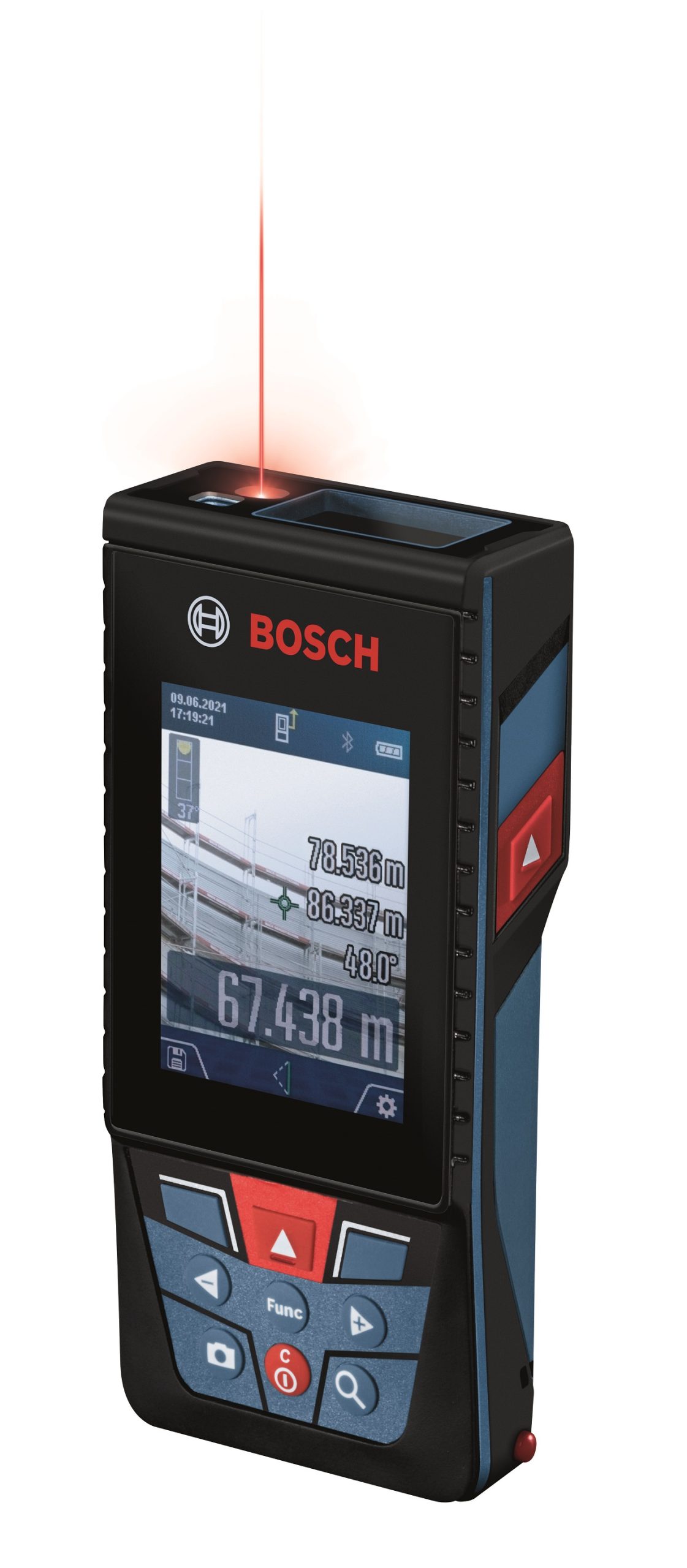 Далекомір лазерний Bosch Professional GLM 150-27 C, 0.08–150м, ±1.5мм, 0-360°, Bluetooth, чохол, 0.21кг