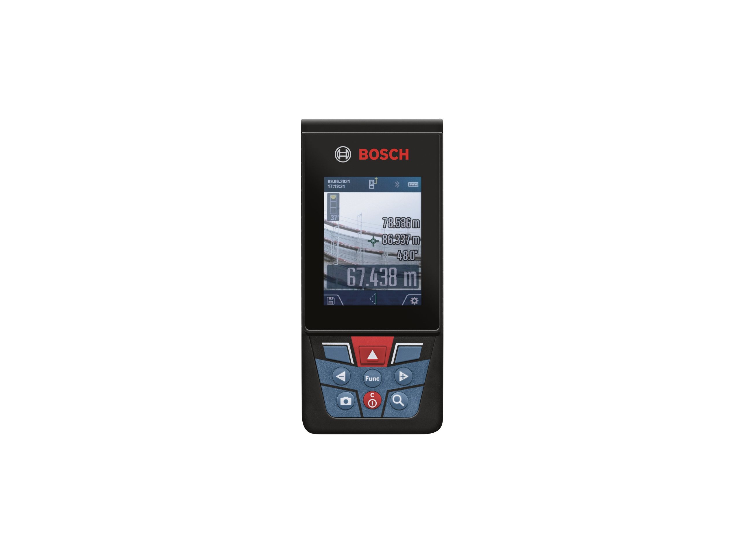 Далекомір лазерний Bosch Professional GLM 150-27 C, 0.08–150м, ±1.5мм, 0-360°, Bluetooth, чохол, 0.21кг